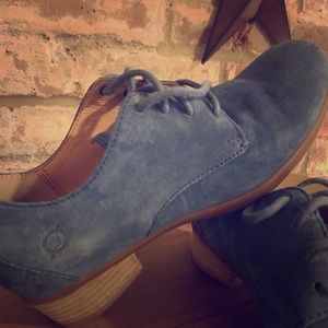 Blue suede shoes!